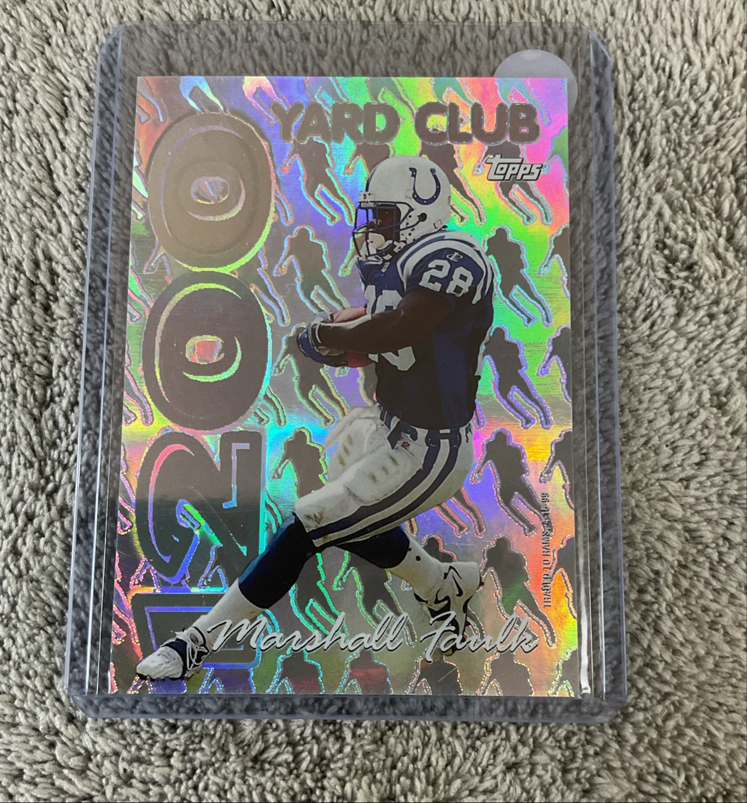 1999 Topps Chrome - All-Etch Marshall Faulk #AE5 Refractor