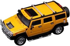 MOTORHELIX 1/64 2008 Hummer H2 SUV Metallic Yellow