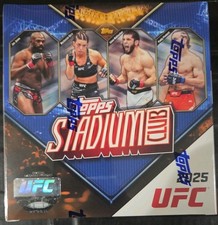 2025 TOPPS STADIUM CLUB UFC FACTORY SEALED MEGA BOX 3 CHROME XFRACTOR PER BOX
