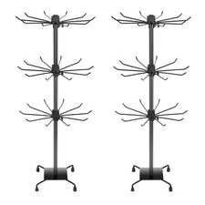 3 Tier Spinner Display Rack Retail Display Stand Metal Rotating Display Rack for