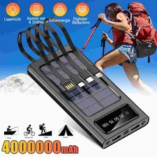 2025 Super 4000000mAh Solar Power Bank 4 USB Portable Charger For Cell Phone US
