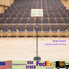 Wooden Iron Music Stand, Wood Book Stand, Multifunction Floor Mount Book Stand