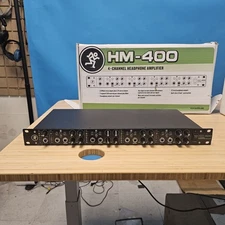 Mackie HM-400 4-Channel Mountable 7 Segment LED Display Headphone Amp Open Box