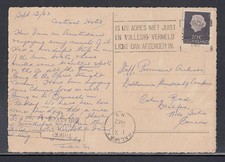 Netherlands Oct 1962 Post Card to Canada