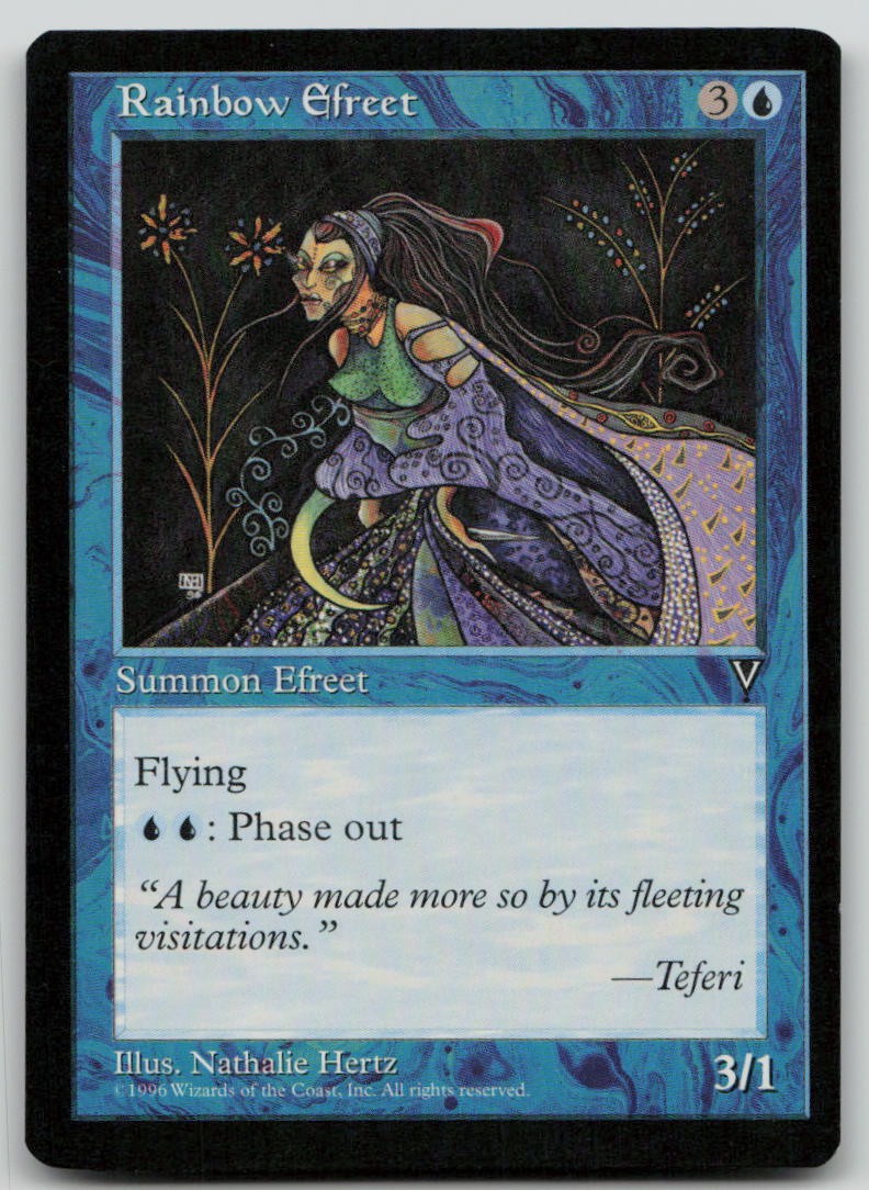 Rainbow Efreet [Visions - 41] Moderately Played Rare Magic