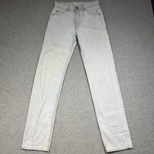 Vintage Levis Jeans Mens 30x34 Fit 28x34 Blue 505 Straight Orange Tab USA 80s