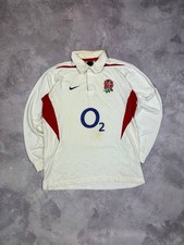 England 2003 - 2005 Nike Home Long Sleeve Home Rugby Shirt | Men's XL