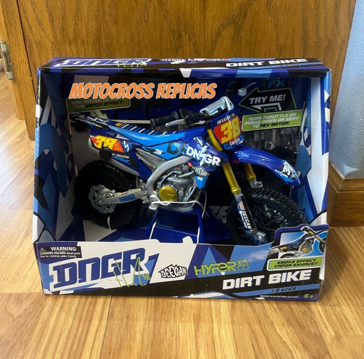 Haiden Deegan Toy Dirtbike - Real Throttle Smoking Exhaust