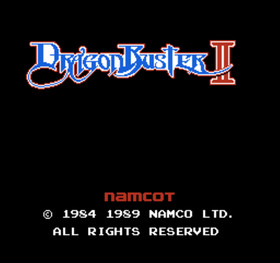 Dragon Buster II Namco pre-owned Nintendo Famicom NES Tested