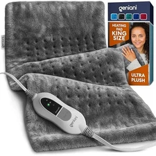 Electric Heating Pad Throw Back Pain Relief Auto Off Washable