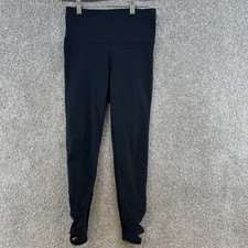 Old Navy Women's Active Leggings Size Medium Black Mid Rise Pull On Tapered