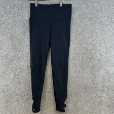 Old Navy Women's Active Leggings Size Medium Black Mid Rise Pull On Tapered