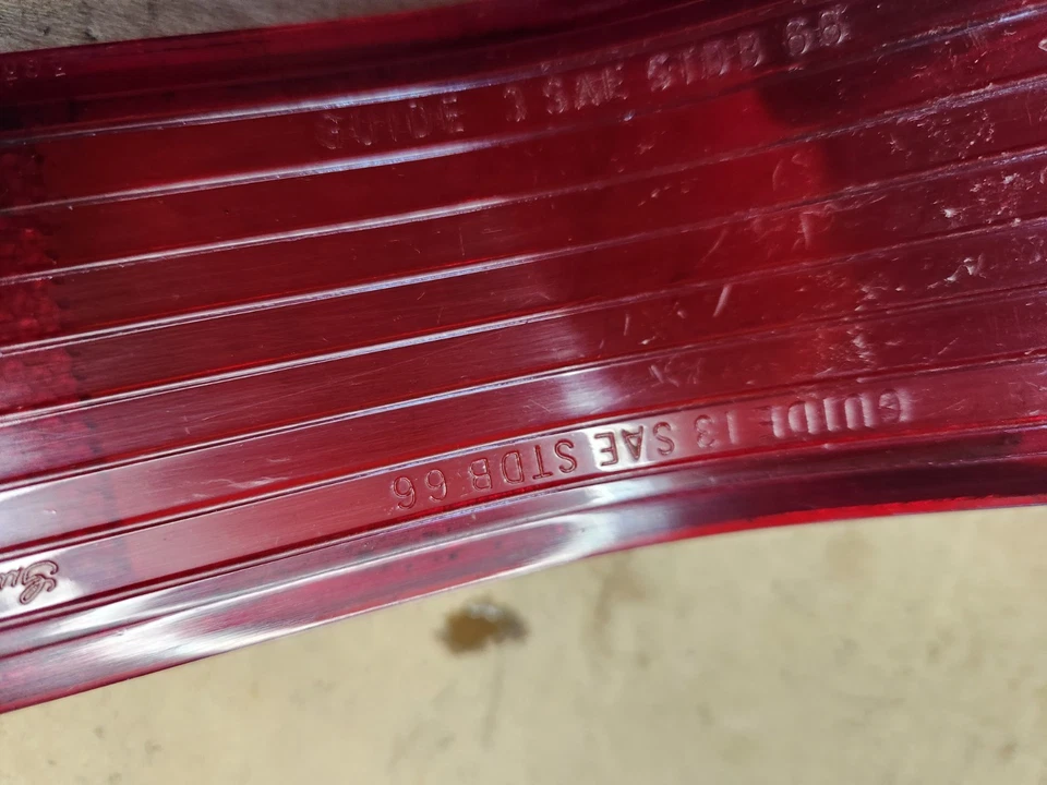 OEM 1966 Chevrolet Chevelle Tail Stop Directional Light Lens 5957812 Guide 13 - Image 3 of 4