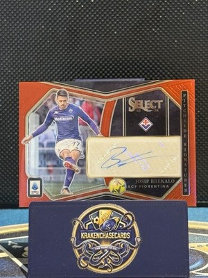 Josip Brekalo - 2023-24 Panini Select Red Pitchside Signatures - Fiorentina