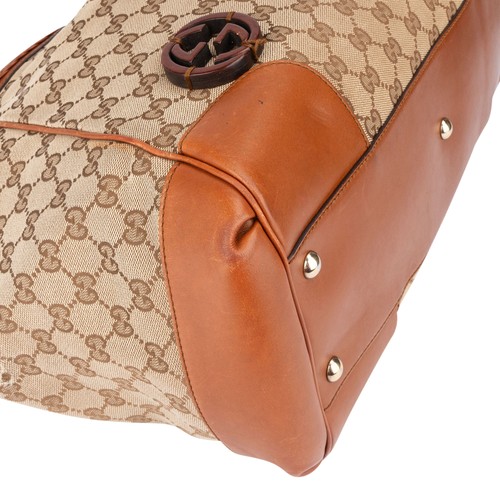 Gucci GG Monogram Ribbon Handbag Tasche - 第 7/10 張圖片