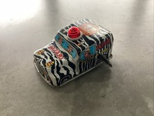 Vintage Wind Up Tin Safari Animal Patrol Vehicle Made In Japan  Maybe Toy Hero