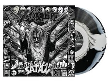 ROB ZOMBIE - THE GREAT SATAN, BLACK  WHITE SWIRL vinyl LP, 5200 COPIES SEALED 