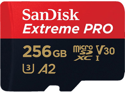 SANDISK Extreme PRO  UHS-I, Micro-SDXC Speicherkarte, 256 GB, 200 MB/s NEU OVP