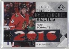 2016-17 SP Game Used Rookie Relics Blends 147/199 Nick Schmaltz #RRB-NS a3q