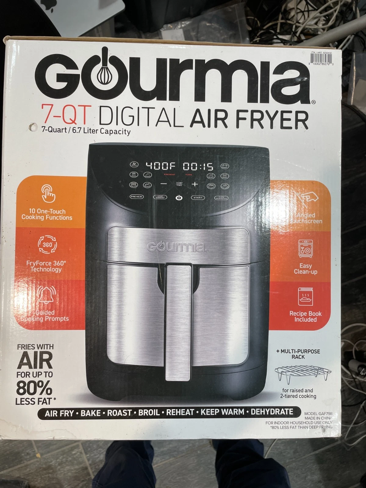 Gourmia GAF798 7 Quart Digital Air Fryer
Opens in a new window or tab
