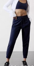 ATHLETA Trekkie North Jogger Size 2 Adjustable Waist Black Mid Rise 405726 NEW