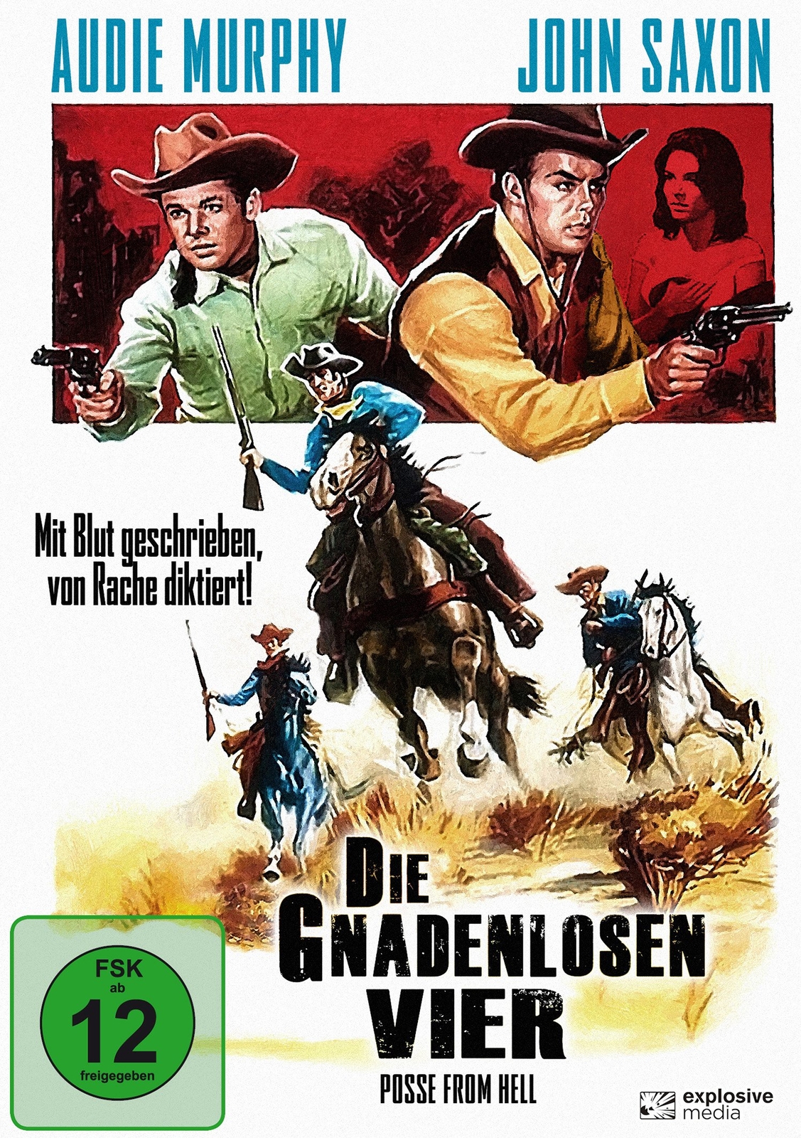 Die gnadenlosen Vier (DVD) Audie Murphy John Saxon Zohra Lampert Vic Morrow