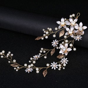 Women Pearl Rhinestone Hair Clip Headbands Bridal Wedding Hair
