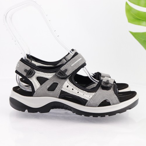 Ecco Womens Yucatan Sandal Size 39 8 Gray Adjustable Sport Outdoor Water Shoes - Picture 4 of 13