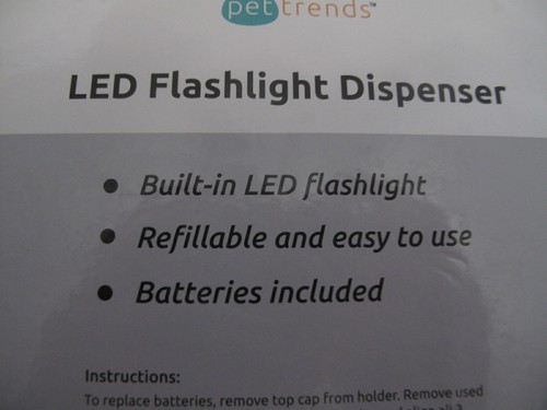 (2) NEW Pet Waste Bag Dispensers w/ LED Flashlight Dog Poop Pickup Bags - Picture 4 of 4