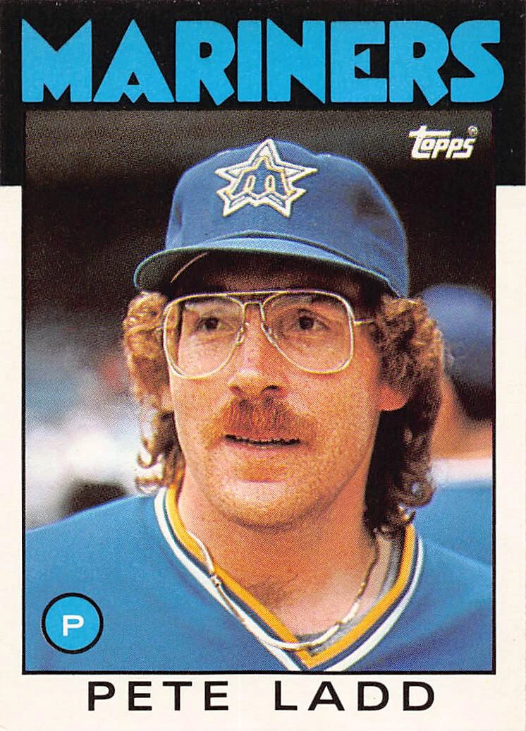 Pete Ladd 1986 Topps Traded base card #58T Seattle Mariners