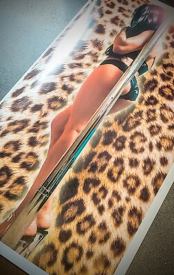 Sexy Poster Girl Model stripper pole Bikini Thong Legs Hot pin up FREE SHIPPING 