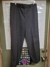 Dolce & Gabbana Mens Wool Blend Dress Pants Trousers Black Size 52