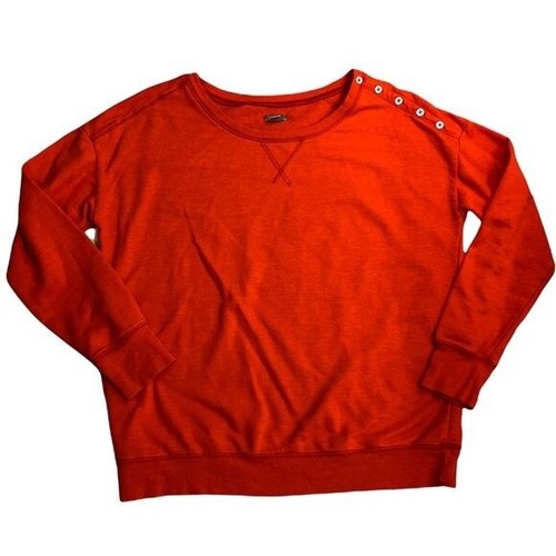 American Eagle Red Long Sleeve Henley 