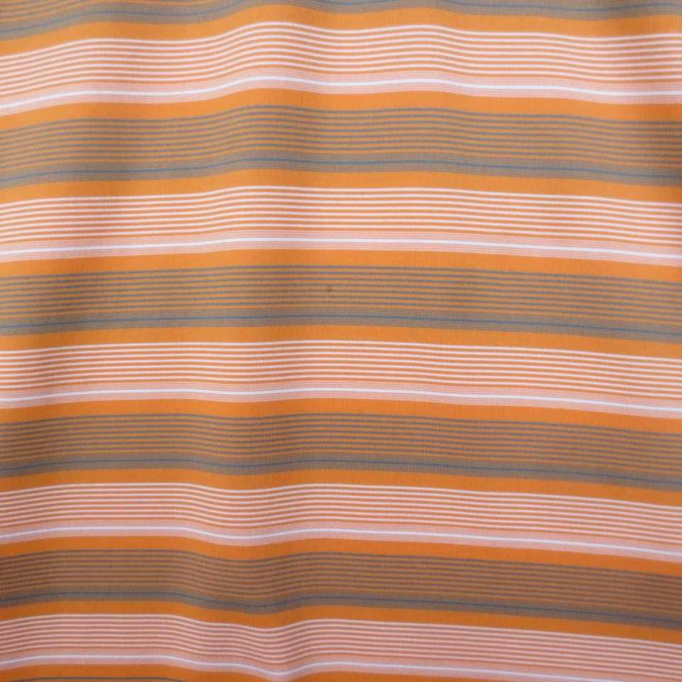 Camisa Polo Bolle Para Hombres L Naranja Rayas Manga Corta Elastizada Causal Golf Exterior Foto 2 de 4