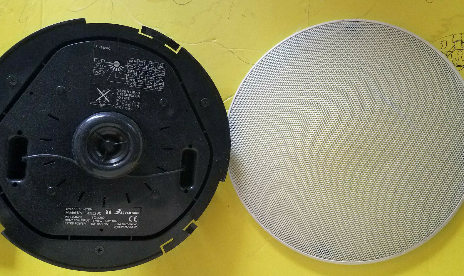 ceiling speaker toa 3w