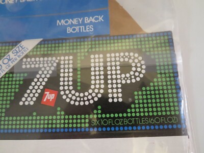 VINTAGE Porte-Six 7 Up "It Likes You" - Carton D'origine Collection Soda Rétro