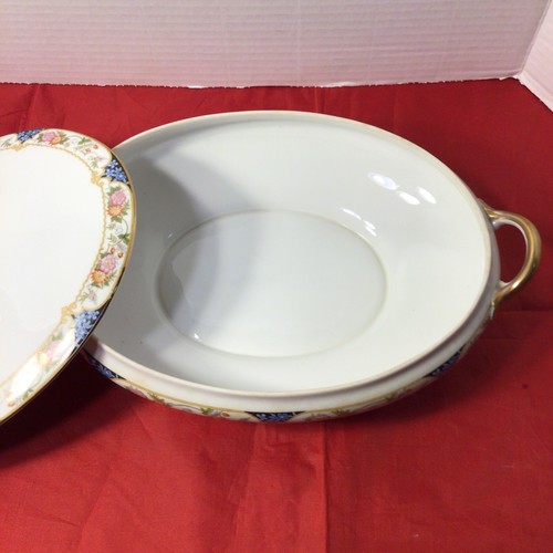 Vintage Noritake Magenta Nippon ovale Gemüseschüssel mit Deckel 9 1/4" - Bild 6 von 9