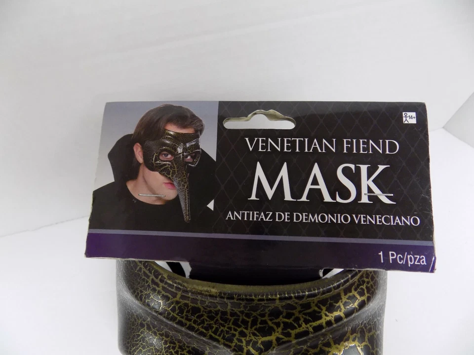 Bola de mascarada de carnaval demonio veneciano/doctor de la peste nariz larga amscan 365734 Foto 2 de 4