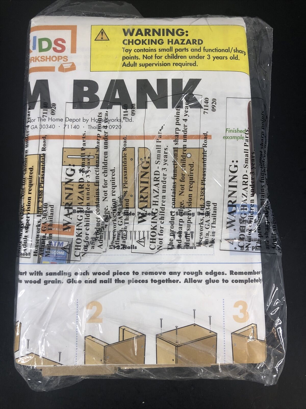 Home Depot ATM Bank Kids Workshop Wooden Kit 71140 0920