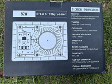82W Silver Ticket 8" 2-Way In-Wall Speaker with Pivoting Tweeter 1 Speaker