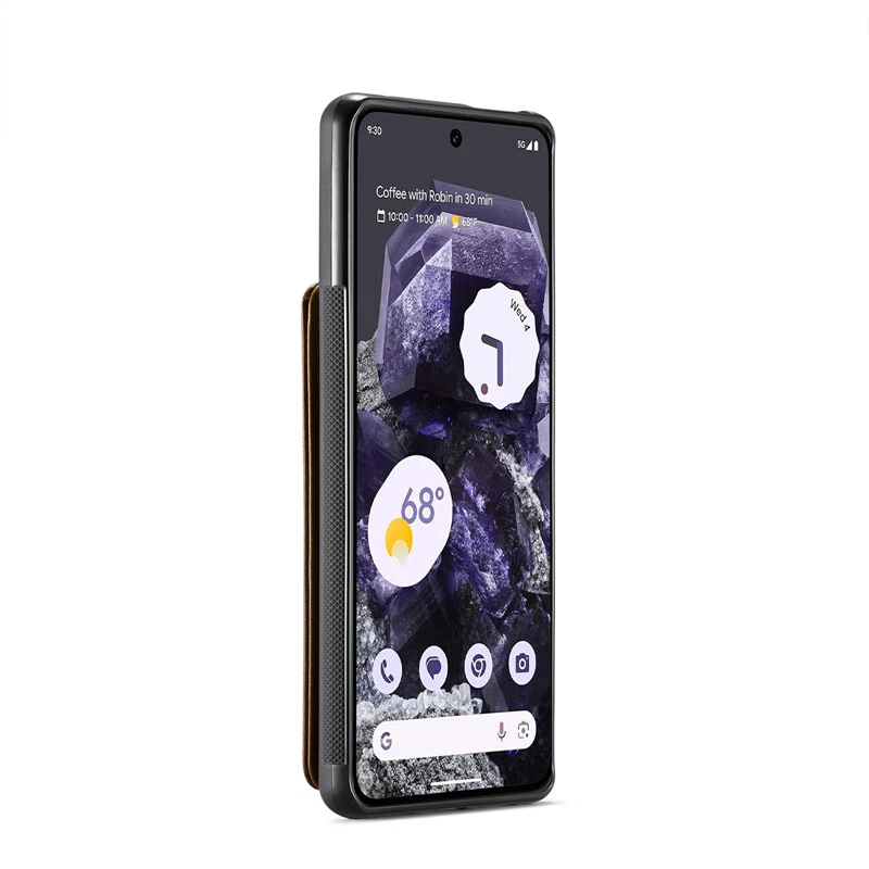 Slim Leather Case Flip Card Slot Back Cover for Google Pixel 9/9 Pro/9 Pro XL - Image 4 of 4