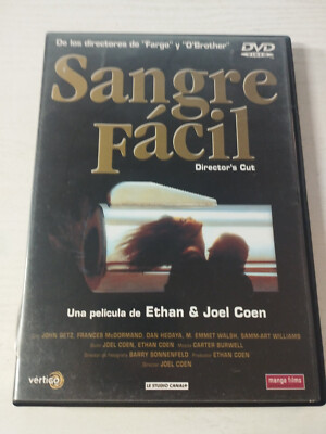 Sangre Easy-Change Director´S Cut Ethan Joel Coen - DVD + Extras Spanish English