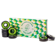 Rolling Stoned Skateboard Bearings 8 Pack - Green