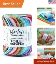 Sustainable Rainbow Toilet UNpaper - 24 Soft Cotton Wipes for All Skin Types