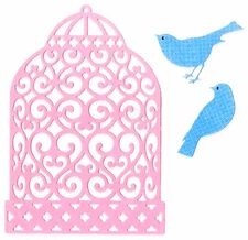 Sizzix Thinlits Birdcage 3pc #660691 Retail $19.99 by Brenda Walton NIP Retired