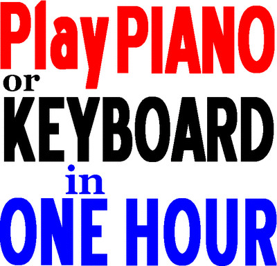Teach Yourself Keyboard Piano in 1 Day Workbook Easy to Play Learn Music Lessons