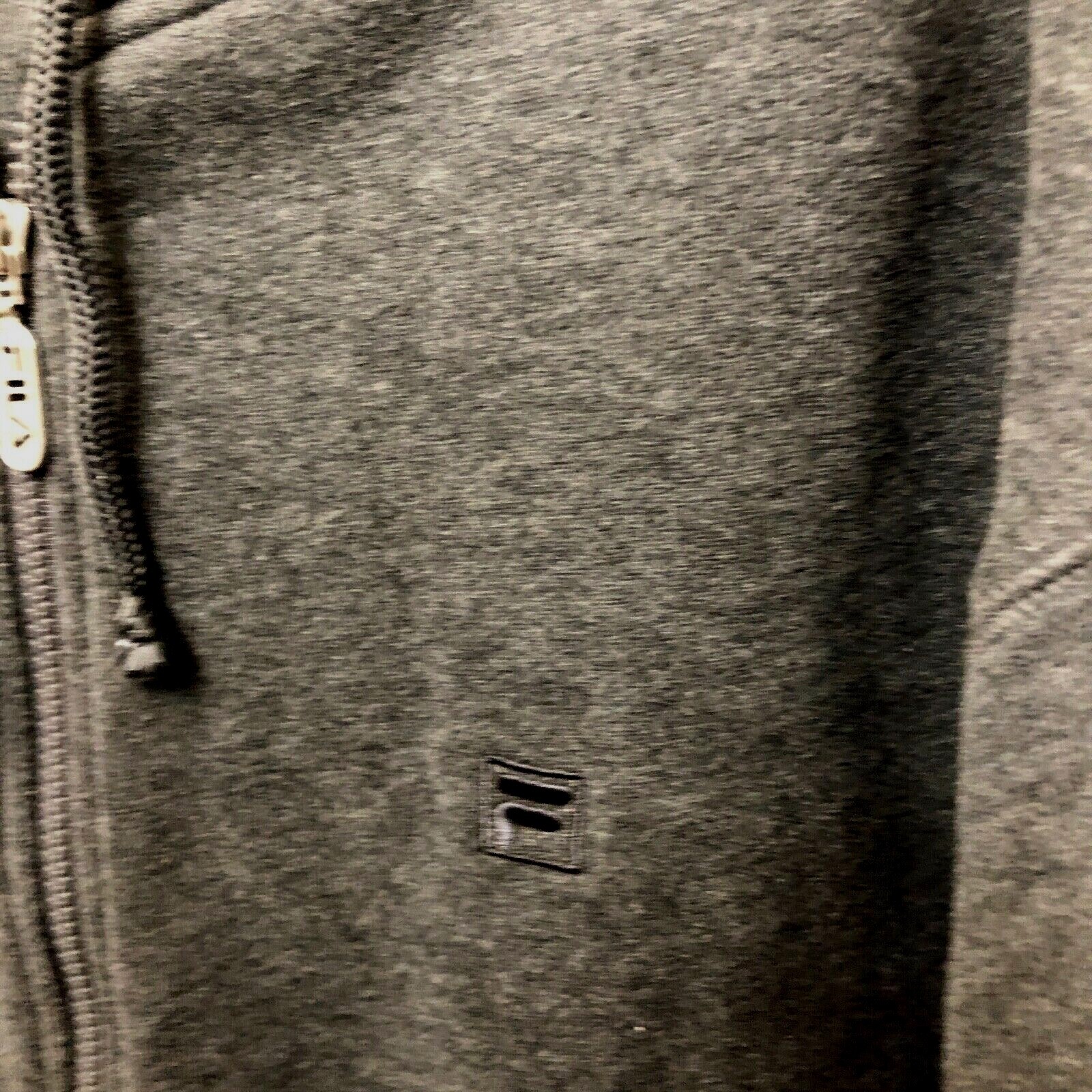 Felpa con cappuccio Fila Athletic zip grigio verde uomo taglia large