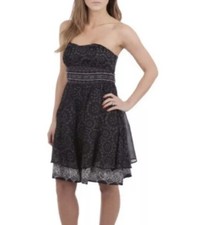 Vintage Free People Size 0 Strapless Embroidered Dress