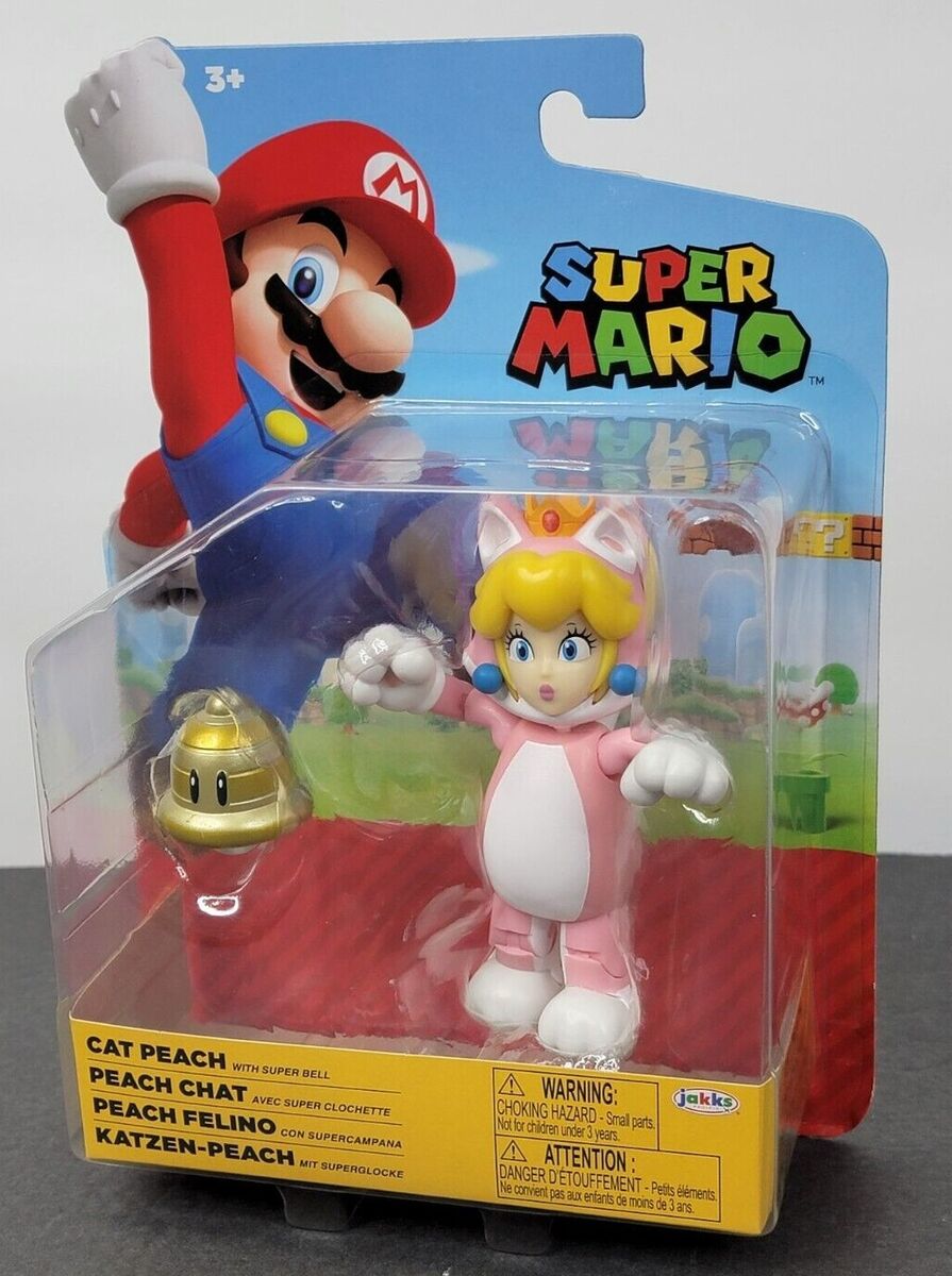 Jakks Super Mario 4 Inch World of Nintendo Series Cat Mario