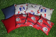 Cornhole Bean Bags Set of 8 ACA Regulation Bags NEW ENGLAND PATRIOTS Free Ship 